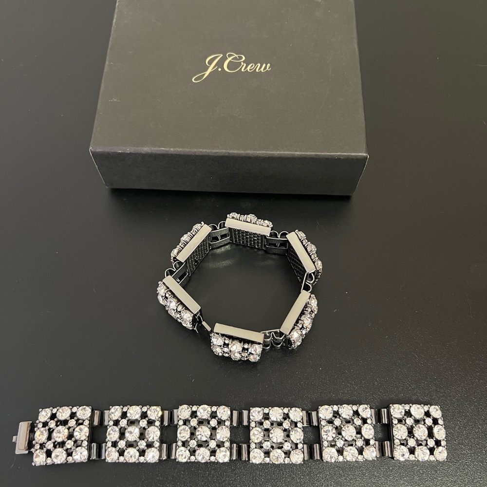 J.Crew rhinestone bracelet Brand new, never worn.